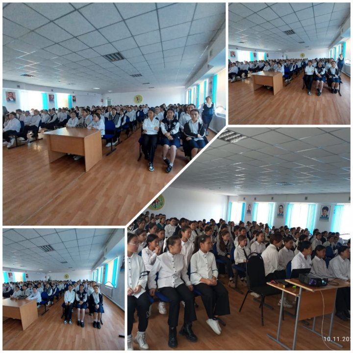 5-6 сынып қызбалалары мен "Жасөспірімдердің физиологиялық дамуы" тақырыбында әңгіме-дәріс ін мектеп психологы Ж.Т.Ахметова жүргізді.