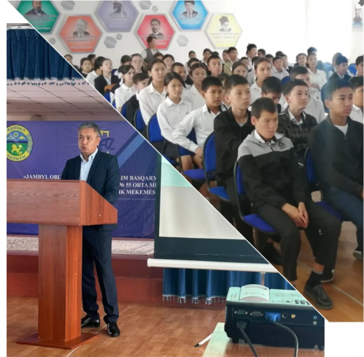 ИНТЕРНЕТТІҢ СЕНІҢ ӨМІРІҢЕ БЕРЕТІН ӘСЕРІ ҚАНДАЙ? тақырыбында мектеп білім алушыларымен кездесу өтті