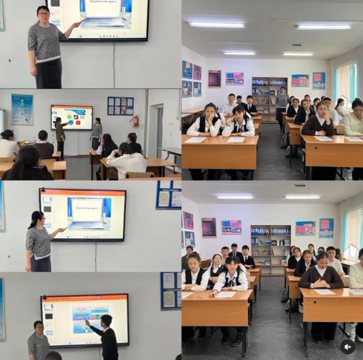 "Қауіпсіз интернет"тақырыбында ашық тәрбие сағатын өткізді.