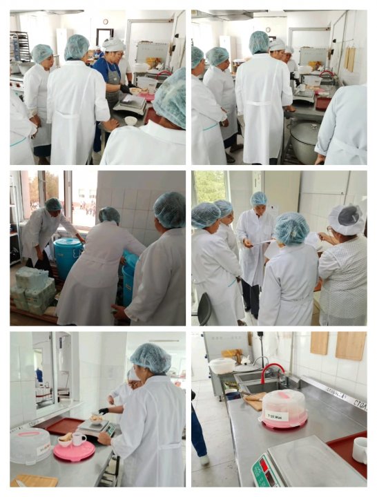 Брокеражды коиммиссиясының асхананы тексеру барысы